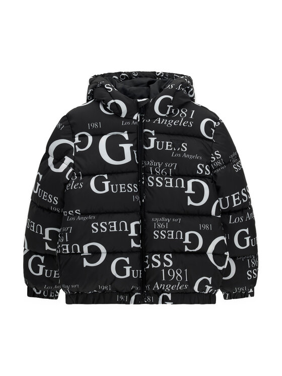 Guess Guess Μπουφάν χειμωνιάτικο H6BL05 W4160 Μαύρο Oversize
