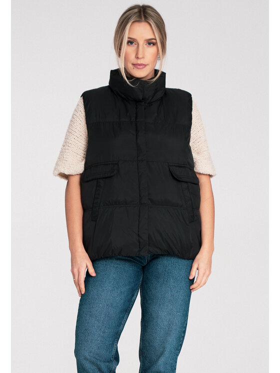 FIGL FIGL Kamizelka M1115 Czarny Regular Fit