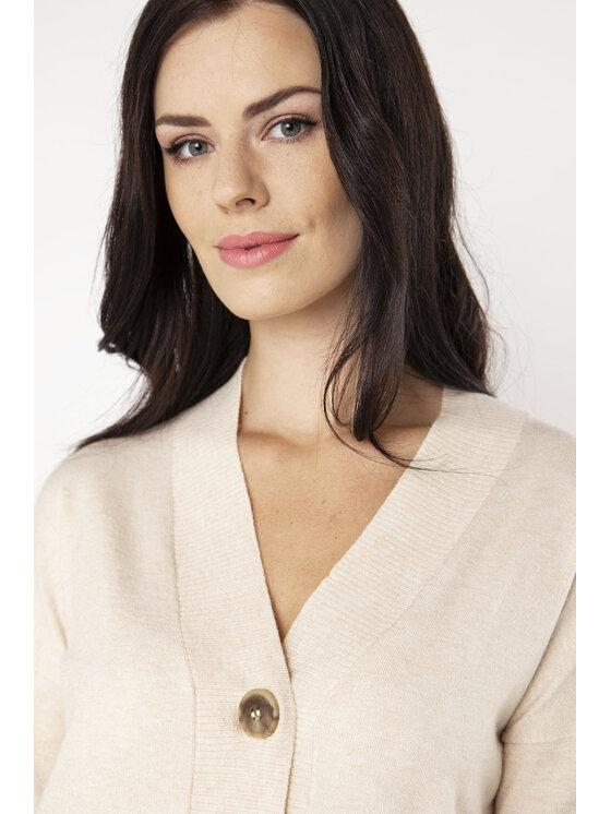 QUIOSQUE QUIOSQUE Kardigán Quiosque 6RS003103 Béžová Regular Fit