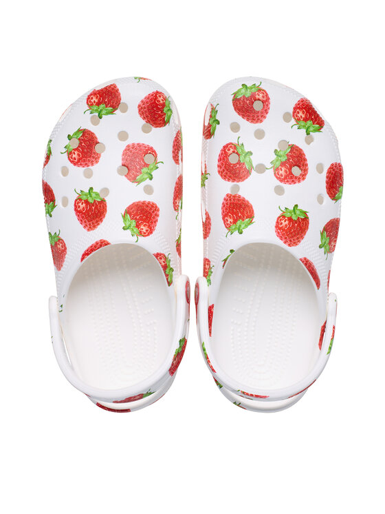 Crocs Crocs Klapki Classic Fresh Fruits Clog 211008 Biały