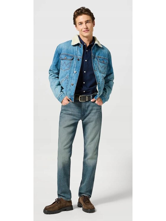 Wrangler Wrangler Jeansy Greensboro Niebieski Regular Fit