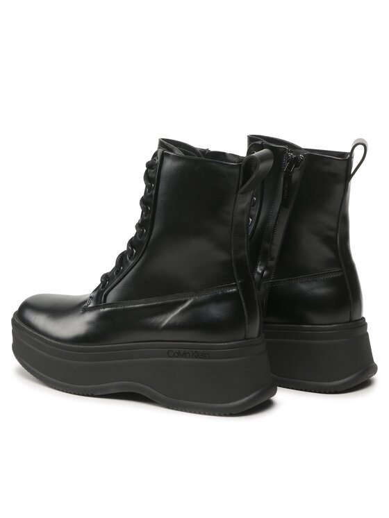 Calvin Klein Calvin Klein Μποτάκια Pitched Combat HW0HW01599 Μαύρο