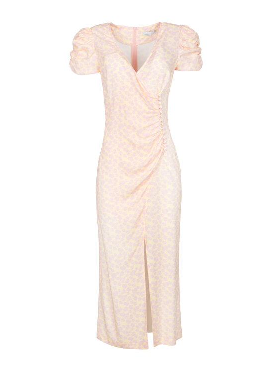 LAURELLA LAURELLA Sukienka letnia Laurella 4UL092310 Żółty Regular Fit