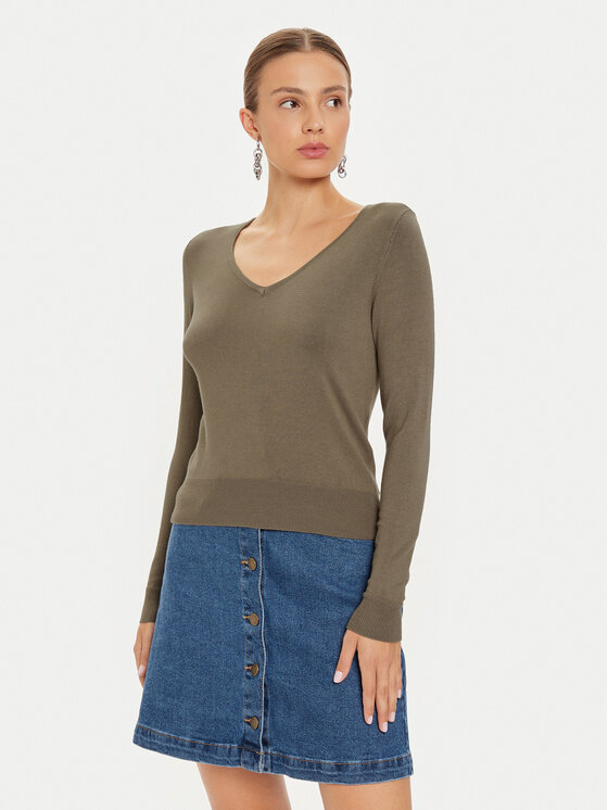 ONLY Sveter Venice 15333990 Hnedá Regular Fit