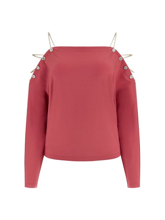 Guess Guess Top 101729 Koralowy Classic Fit