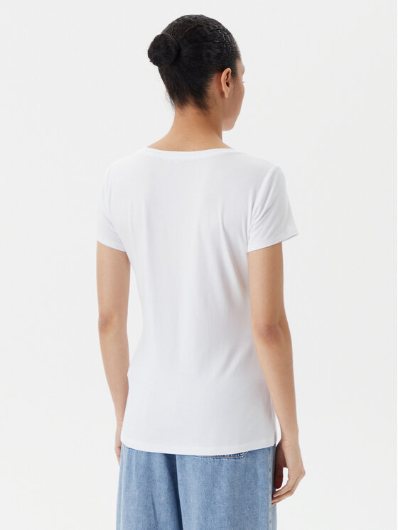 Liu Jo Beachwear Liu Jo Beachwear T-shirt VA5157 JS360 Bianco Regular Fit