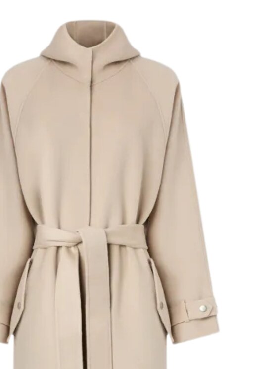 PINKO PINKO Kabát Cartoccio cappotto panno double Šedá Regular Fit