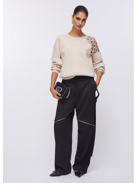 Liu Jo Liu Jo Maglione PA6030MS99EX0753 Bianco Regular Fit