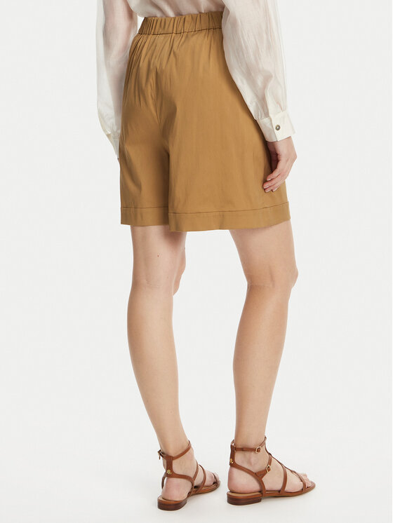 Max Mara Beachwear Max Mara Beachwear Bermuda nadrág Sultano 2516141019 Barna Relaxed Fit