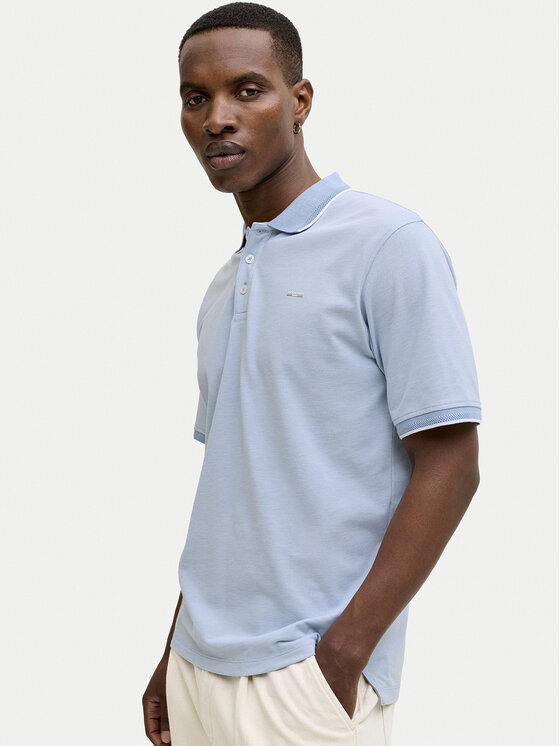 Jack & Jones Jack & Jones Tricou polo Blualves 12274681 Albastru celest Regular Fit