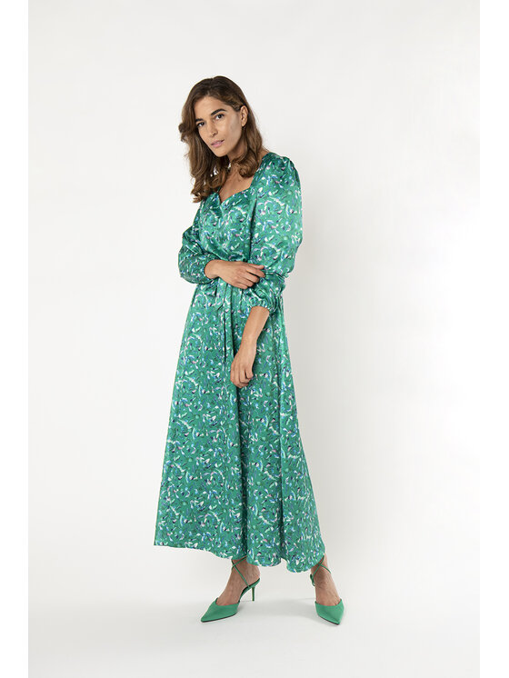 QUIOSQUE QUIOSQUE Sukienka codzienna HEART DRESS Zielony Regular Fit