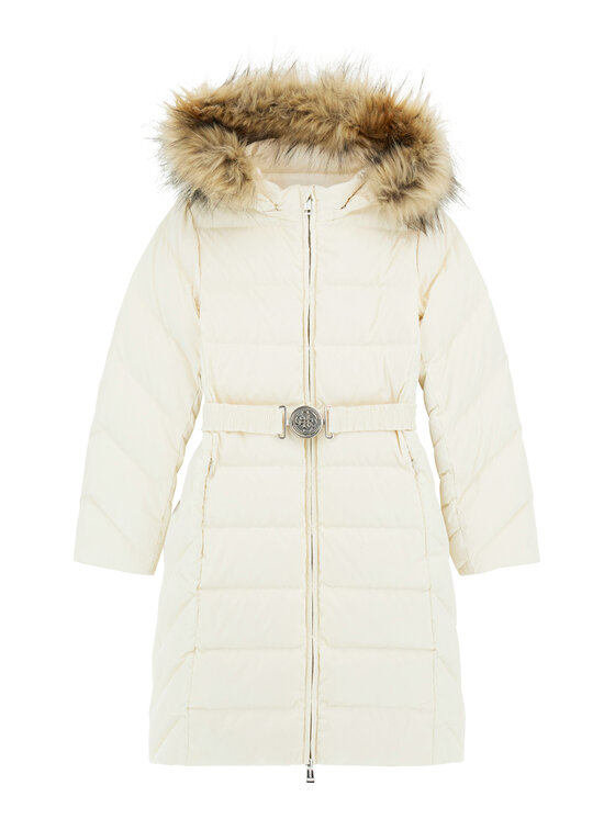 Guess Guess Μπουφάν πουπουλένιο J5BL19 W3080 Εκρού Regular Fit