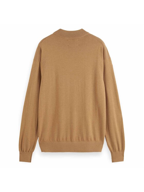 Scotch & Soda Scotch & Soda Sweter 27064 Brązowy Casual Fit