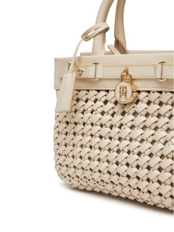 Tommy Hilfiger Tommy Hilfiger Käekott American Icon Mini Tote Le Wo AW0AW17395 Beež