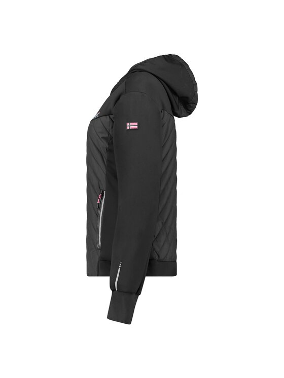 Geographical Norway Geographical Norway Kurtka softshell WY3256F/GN/Black / Pink Czarny Regular Fit
