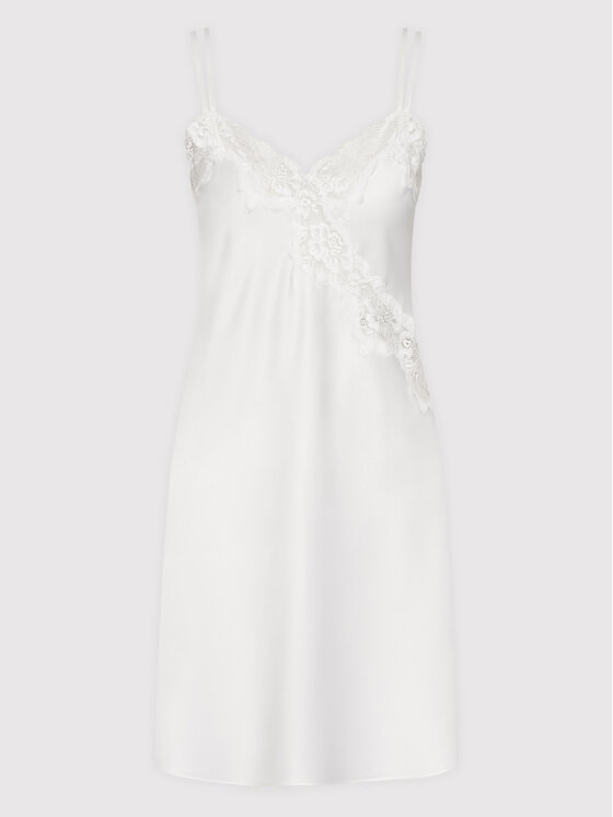 LAUREN RALPH LAUREN Lauren Ralph Lauren Noční košile ILN31684 Bílá Regular Fit