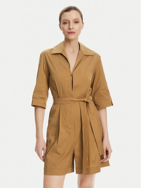 Max Mara Beachwear Max Mara Beachwear Kezeslábas Canard 2516241019 Barna Regular Fit