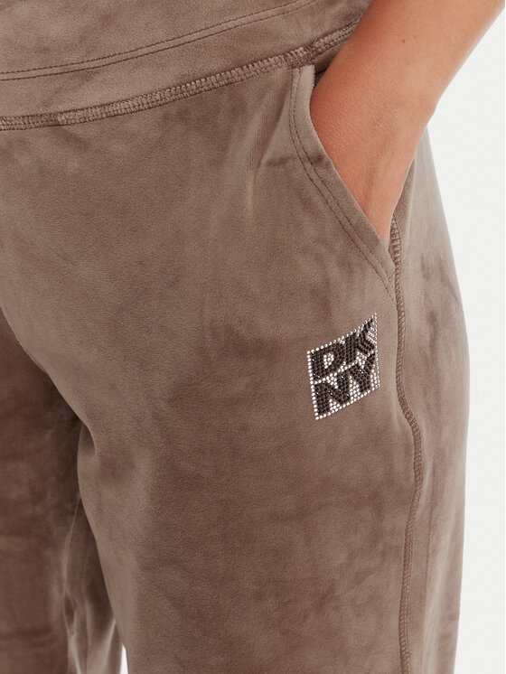 DKNY Sport DKNY Sport Pantaloni da tuta DP5P3710 Beige Regular Fit
