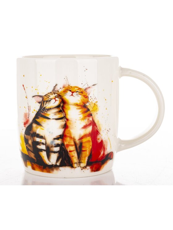 MIAhome MIAhome Kubek porcelanowy 350 ml koty GATTI Biały