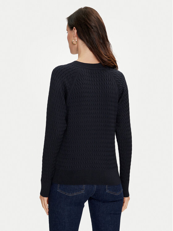 Tommy Hilfiger Tommy Hilfiger Sweater WW0WW41142 Sötétkék Regular Fit