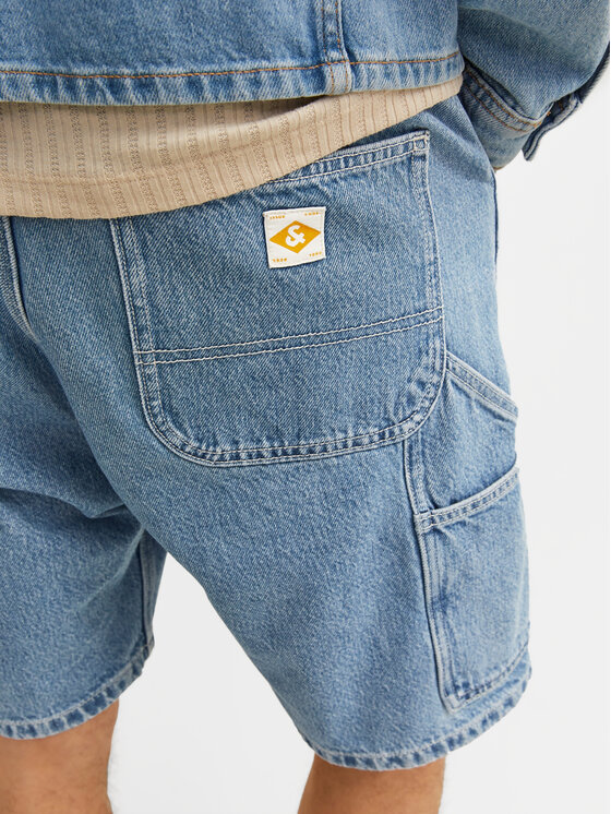 Jack&Jones Jack&Jones Jeans kratke hlače Jjitony 12252719 Modra Loose Fit