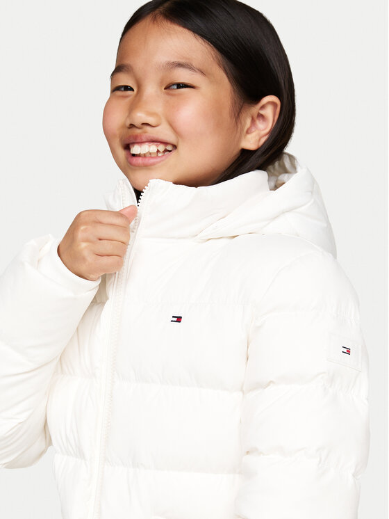 Tommy Hilfiger Tommy Hilfiger Daunenjacke Essential KG0KG07399 D Weiß Regular Fit