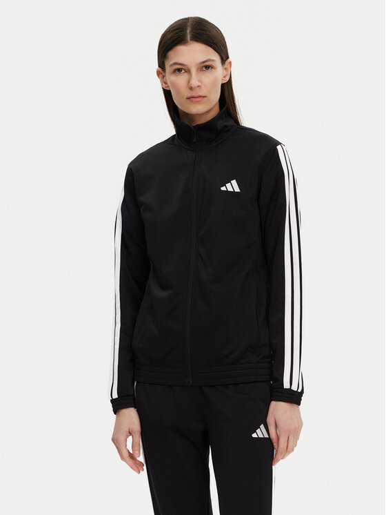 adidas adidas Bluză Tricot 3-Stripes JC8889 Negru Regular Fit