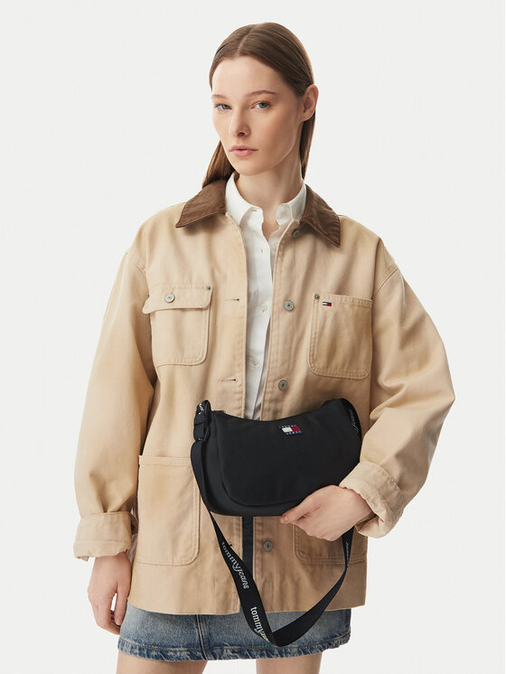 Tommy Jeans Geantă Tjw Ess Daily Shoulder Bag AW0AW18768 Negru
