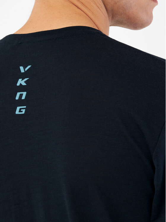 Viking Viking T-Shirt Salen Granatowy Regular Fit