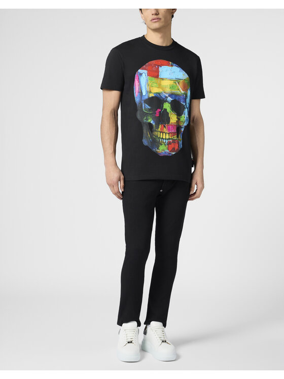 PHILIPP PLEIN PHILIPP PLEIN T-Shirt 30539 Czarny Regular Fit