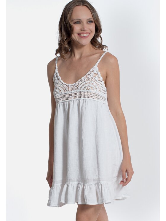 ACANFORA ACANFORA Vestito 2938-BIA Bianco Regular Fit