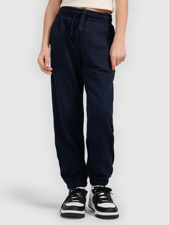 4F 4F Spodnie dresowe BASIC+ Granatowy Oversize