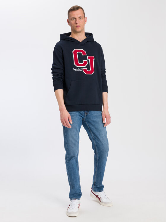 Cross Jeans Cross Jeans Bluza 25398-001 Granatowy Regular Fit