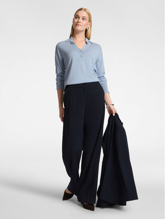 Elena Mirò Elena Mirò Sweter M092Z000857N0A4 Turkusowy Regular Fit