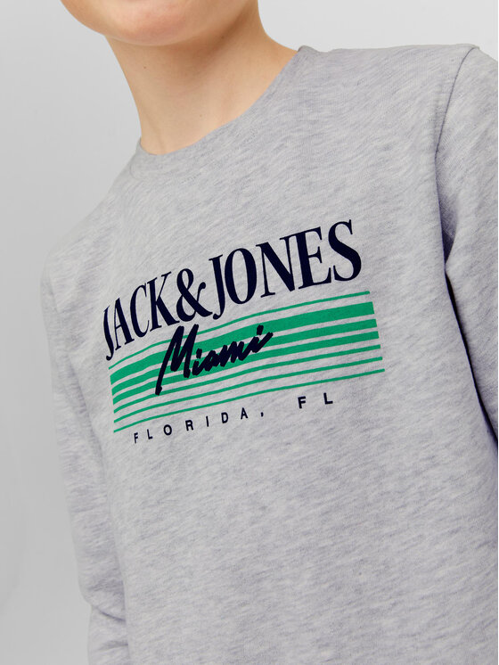 Jack&Jones Junior Jack&Jones Junior Majica dugih rukava 12235502 Siva Standard Fit