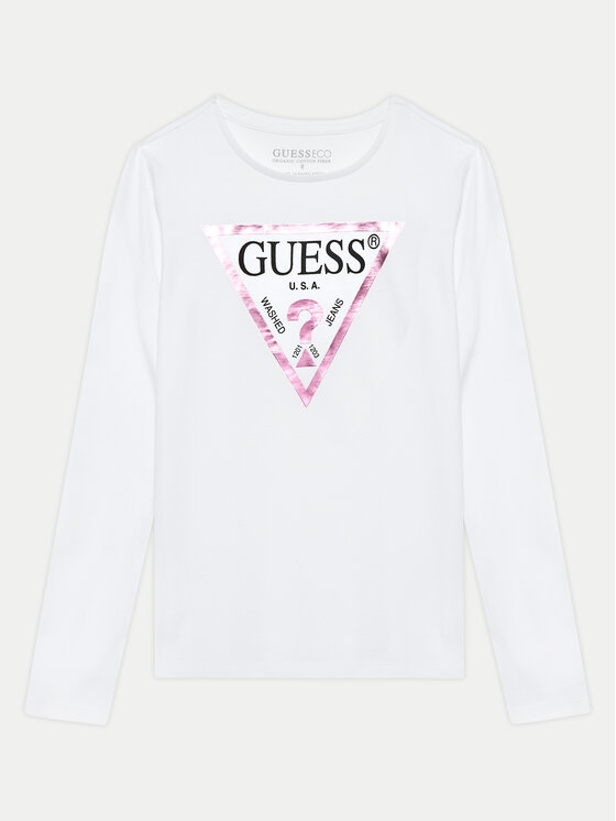 Guess Blūze J84I36 K8HM0 Balts Regular Fit