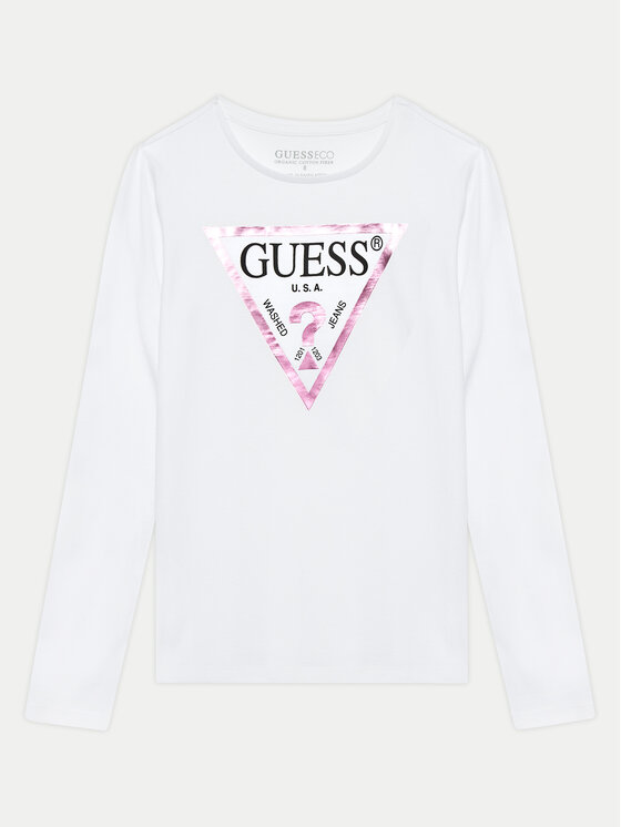 Guess Guess Μπλουζάκι J84I36 K8HM0 Λευκό Regular Fit