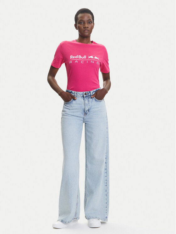 Pepe Jeans Pepe Jeans Marškinėliai Red Bull Racing RL500004 Rožinė Regular Fit