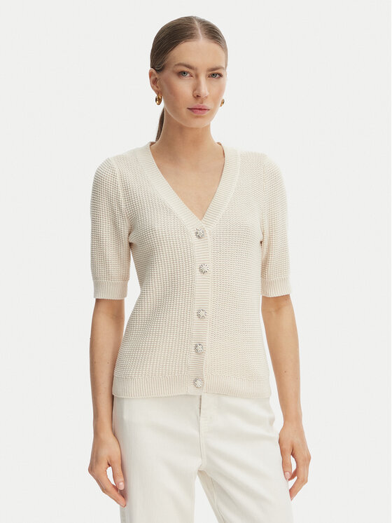 Morgan Morgan Kardigan 261-MYRTILE Beež Slim Fit