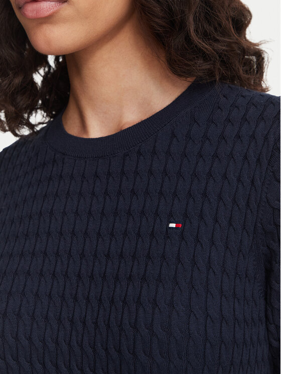 Tommy Hilfiger Tommy Hilfiger Džemper WW0WW41787 Tamnoplava Regular Fit
