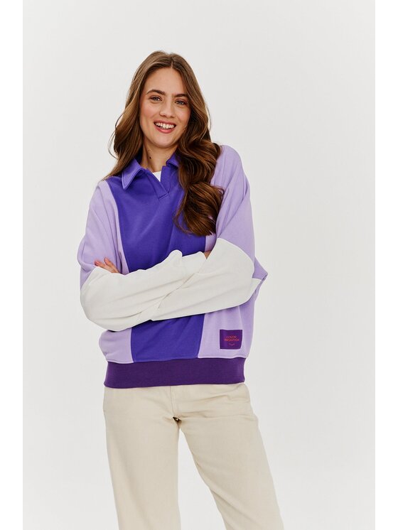 NAOKO NAOKO Bluza Mystic Plum Fioletowy Regular Fit