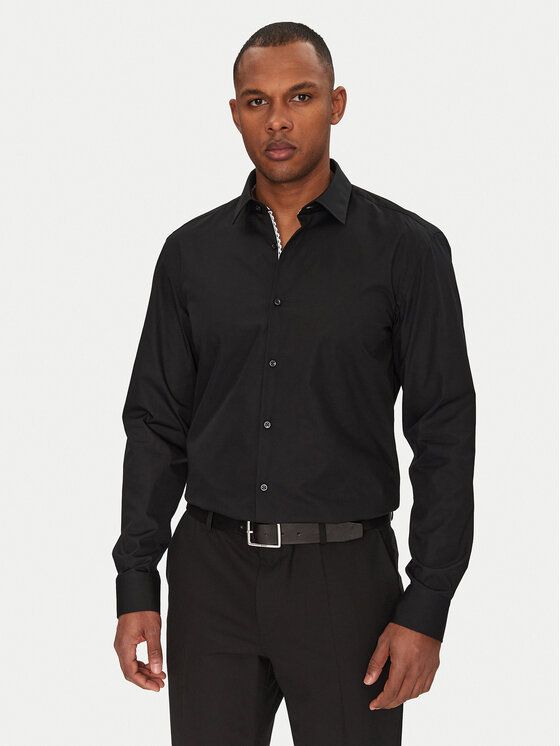 HUGO HUGO Сорочка Koey 50539808 Чорний Slim Fit
