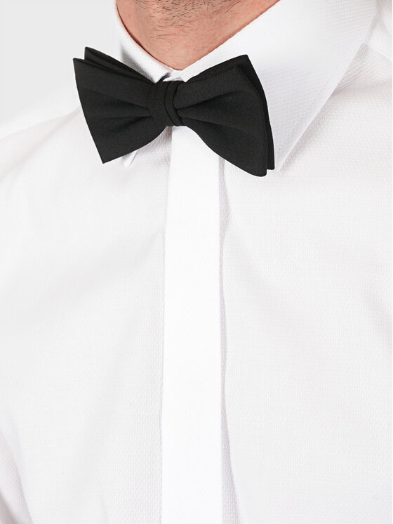 Evenemen Evenemen Koszula w strukturę OSLO Biały Slim Fit
