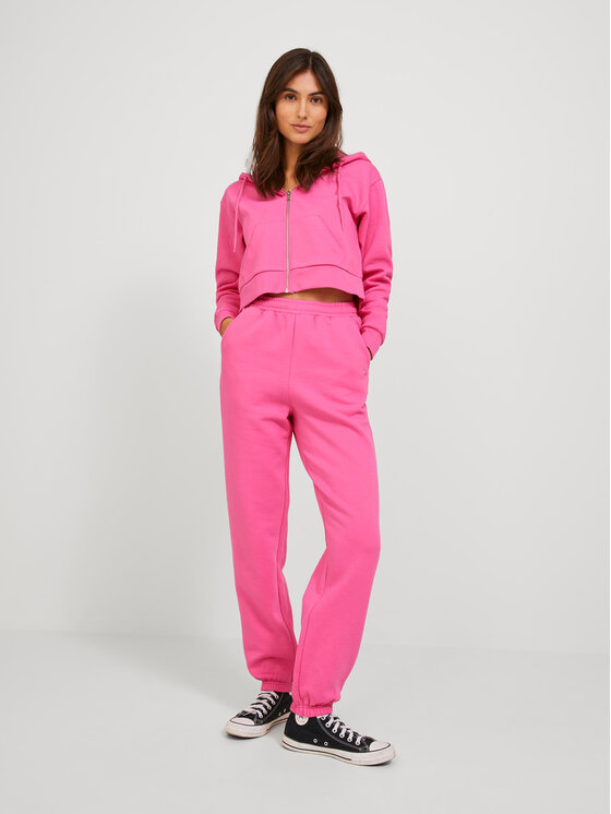 JJXX JJXX Παντελόνι φόρμας Abbie 12223960 Ροζ Relaxed Fit