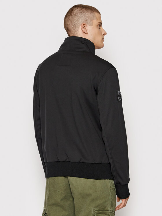 Superdry Veste de mi saison Bonded M5011081A Noir Regular Fit Modivo