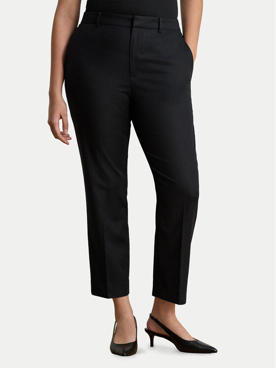 LAUREN RALPH LAUREN LAUREN RALPH LAUREN Auduma bikses 200P14610003 Melns Slim Fit