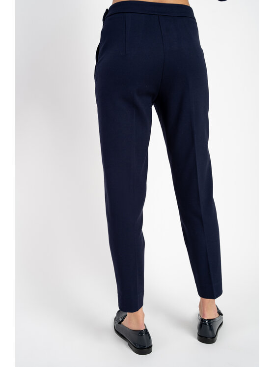 CLICK CLICK Kalhoty z materiálu 30-337 Tmavomodrá Anatomic Fit