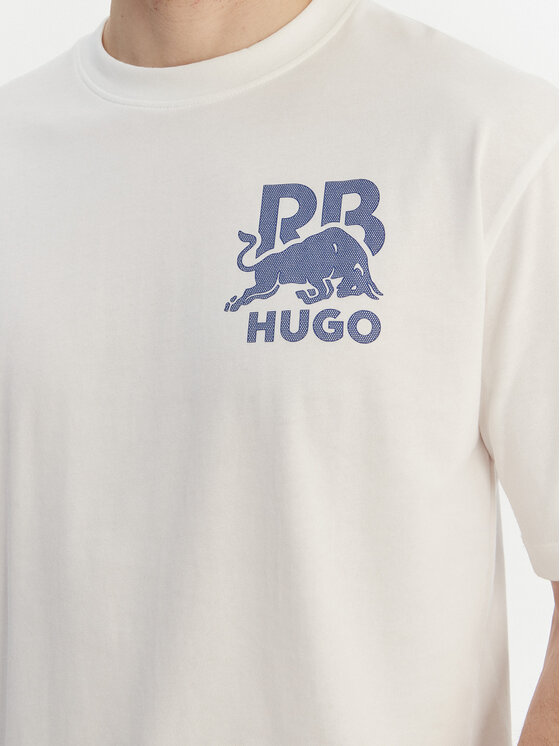HUGO HUGO Tricou Delel_RB 50564572 Alb Relaxed Fit