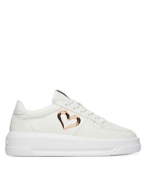 LOVE MOSCHINO LOVE MOSCHINO Sneakersy JA15485G0OIA0100 Biela