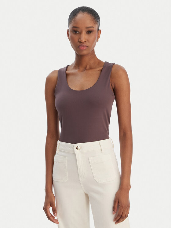 Marella Marella Top Emme by Marella Tiglio 2615941051 Smeđa Slim Fit